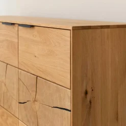 Eichenholz Sideboard mit Hirnholz Applikation - Deruta