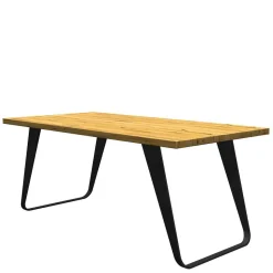 Eichenholz Tisch mit Bügelgestell - Vescinas