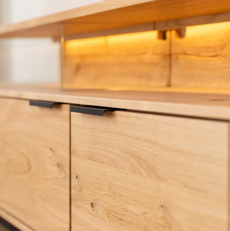 Eichenholz TV Lowboard in modernem Design - Judita