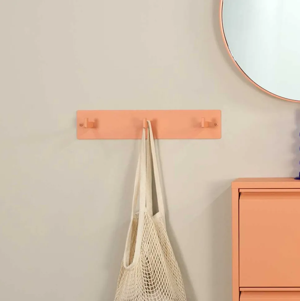 Einfache Garderobe mit 3 Kleiderhaken - Liseola