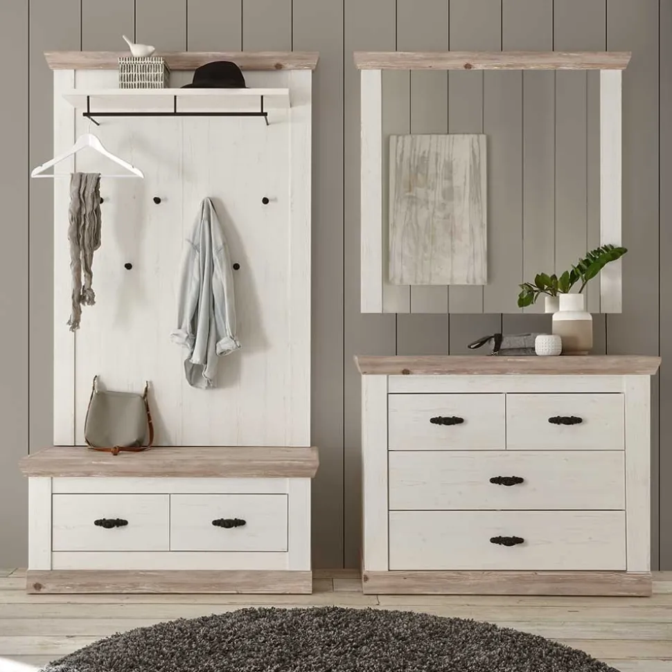 Einrichtung Diele Möbel Kombi - Nedita (vierteilig)