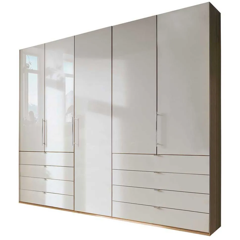 Einrichtung fürs Schlafzimmer in Beige - Lesegano (vierteilig)