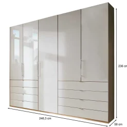 Einrichtung fürs Schlafzimmer in Beige - Lesegano (vierteilig)