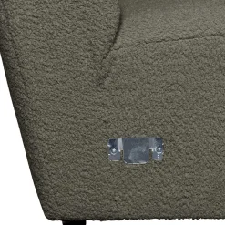 Einsitzer Couchmodul aus Boucle in Dunkelgrün - Racapulco