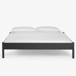 Einzelbett Lanuge aus schwarzem Metall (zweiteilig)