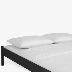 Einzelbett Lanuge aus schwarzem Metall (zweiteilig)