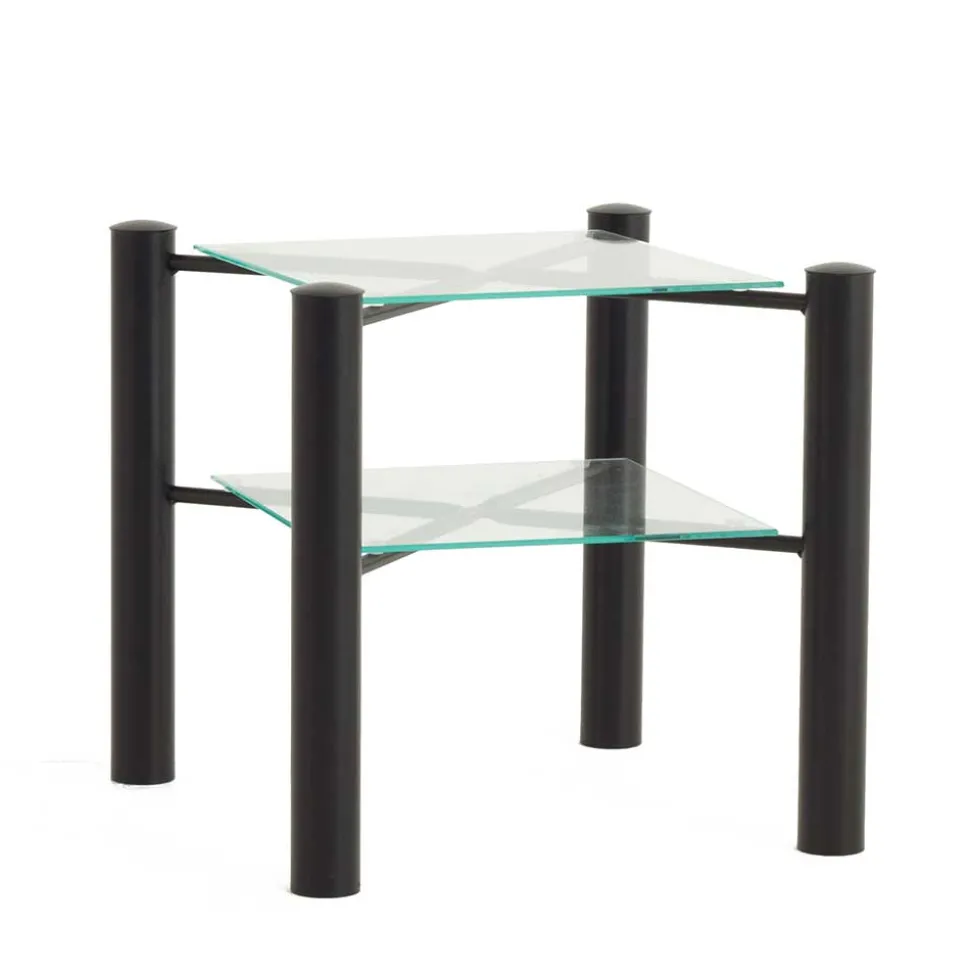 Einzelbett Lanuge aus schwarzem Metall (zweiteilig)