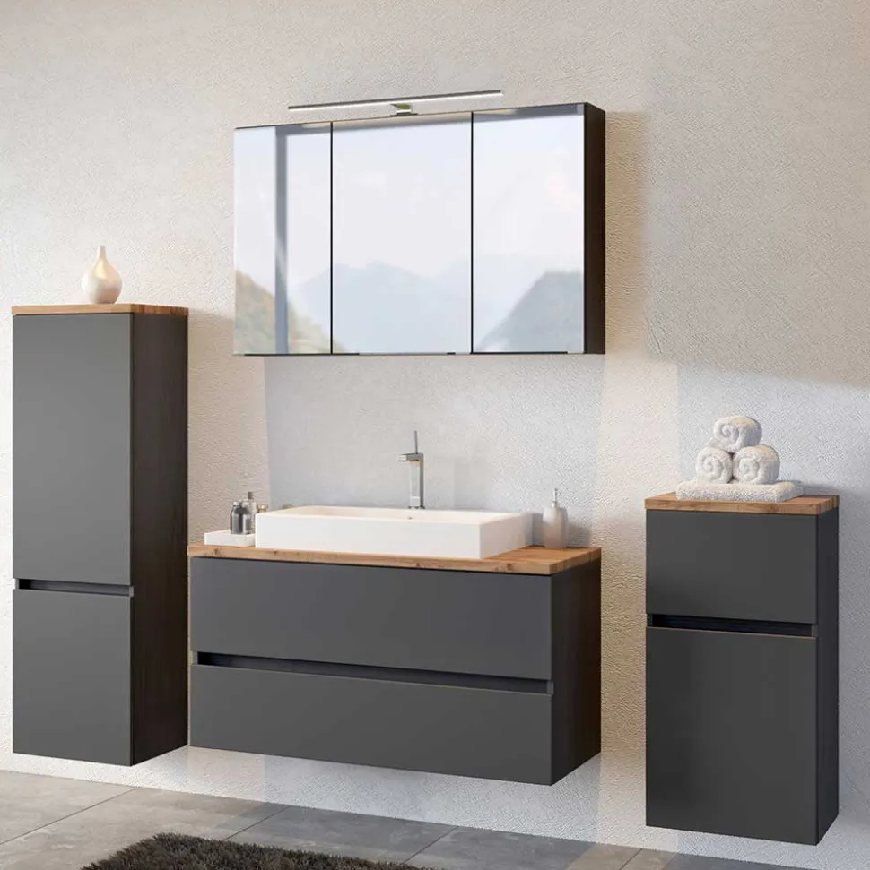 Elegante Badezimmermöbel Kombination - Noricas (vierteilig)