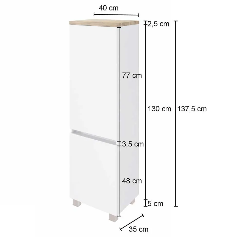 Elegante Badezimmermöbel Kombination - Noricas (vierteilig)