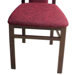 Elegante Esszimmer Stühle in Rot Nelly & Nussbaum (2er Set)