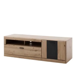 Elegante TV Bank in Eiche & Grau - Larinca
