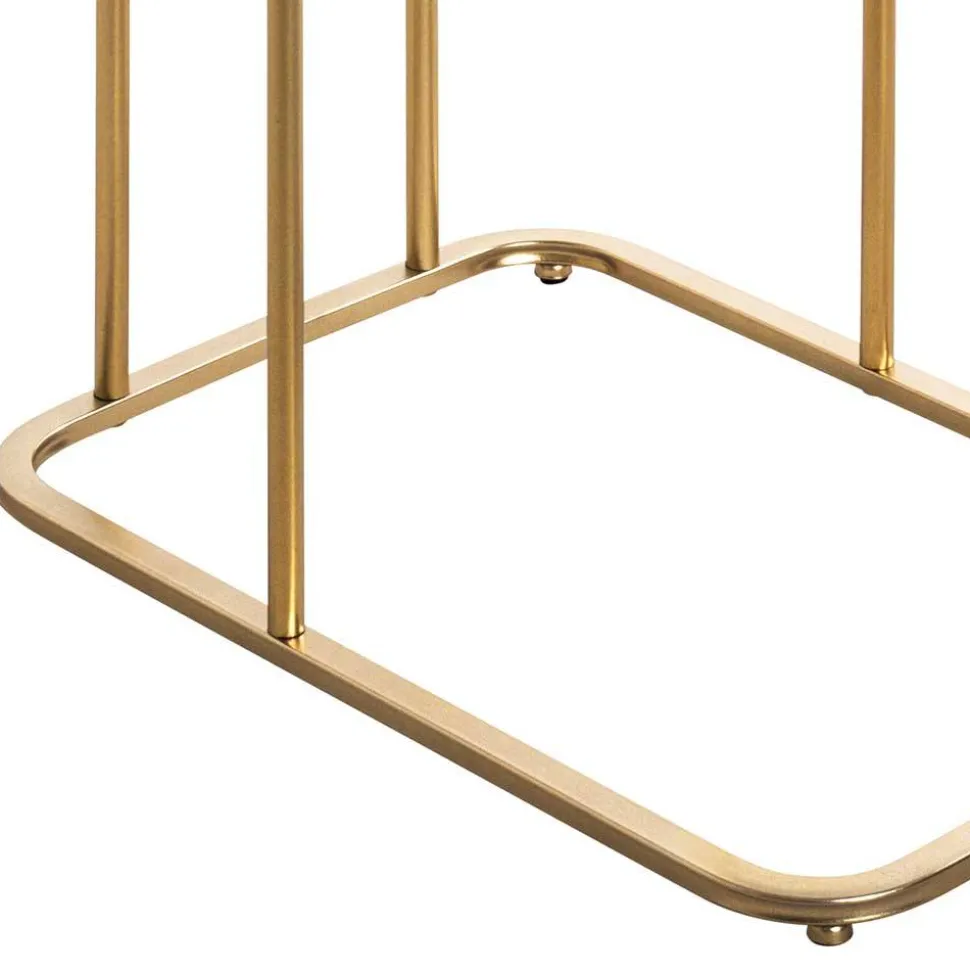 Eleganter Anstelltisch mit klarer Glasplatte - Finnca