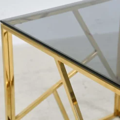 Eleganter Couchtisch aus Rauchglas - Navugada