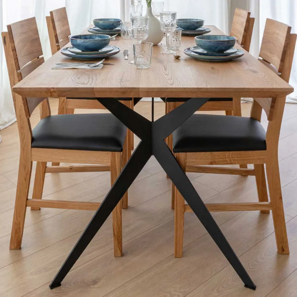 Eleganter Esszimmertisch aus massivem Eichenholz - Licium