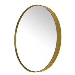 Eleganter Glasspiegel mit Metallrahmen Gold - Emzatina