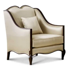 Eleganter Polstersessel in Beige - Sutolary