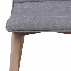 Eleganter Polsterstuhl in Grau - Mali (2er Set)