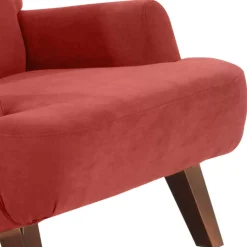 Entspannungssessel in Terracotta Velours - Vacance