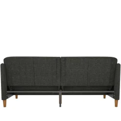 3er Bettsofa in Grau Stoffbezug - Tabara