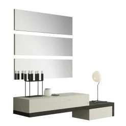 3er Spiegel Set & Wand Konsole - Ezema (vierteilig)
