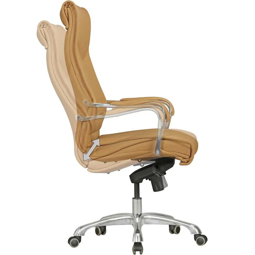 Ergonomischer Büro Drehstuhl in Beige - Henner