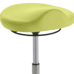 Ergonomischer Büro Kunstlederhocker in Hellgrün - Simpra