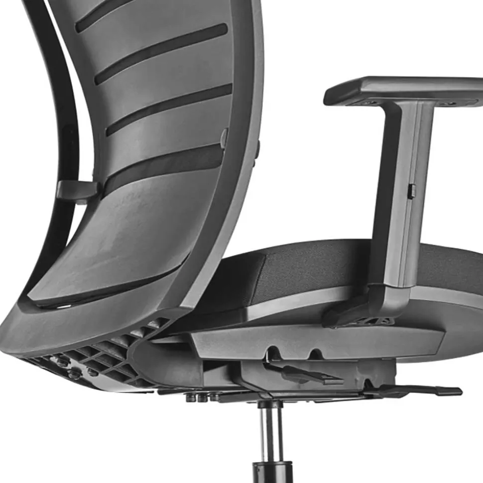Ergonomischer Schreibtischsessel in Schwarz - Gioja