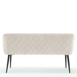 Essbank in Cremeweiß mit Schwarz - Tamba