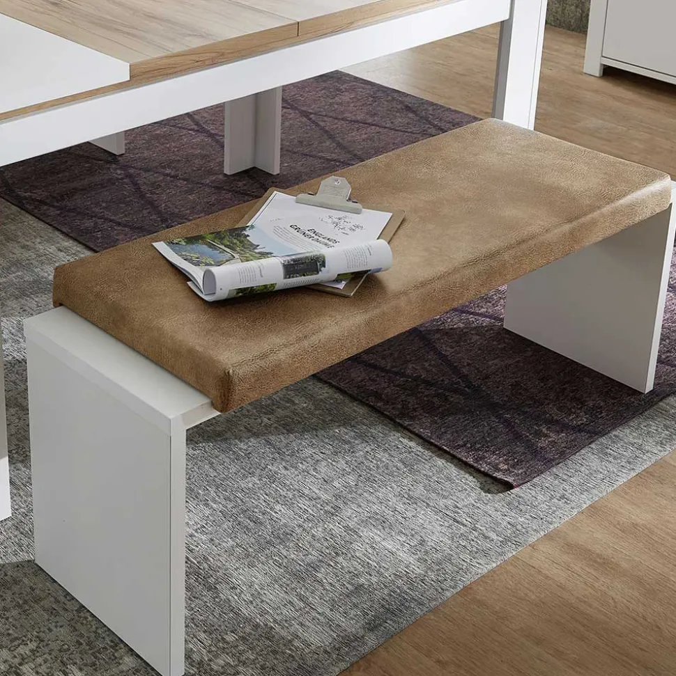 Essgruppe Ausziehtisch & 2 Bänke - Connassa (dreiteilig)