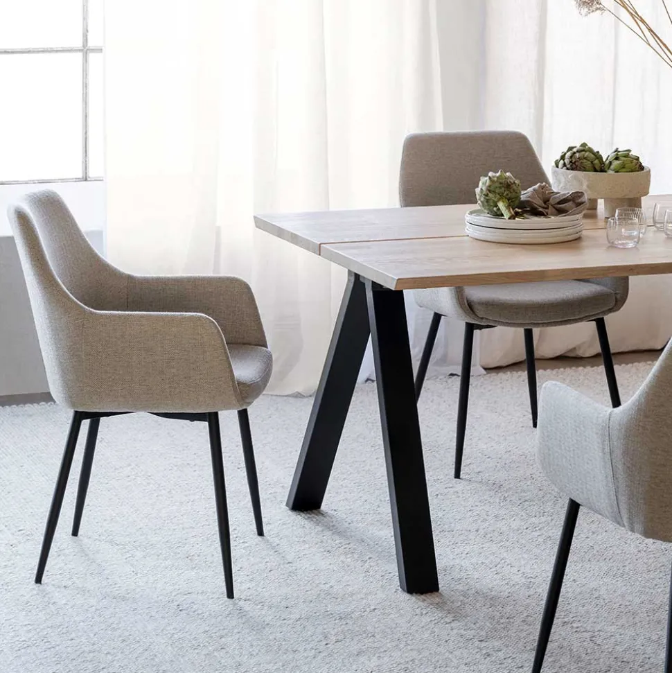 Essgruppe im Skandinavischen Wohnstil - Ivona (siebenteilig)