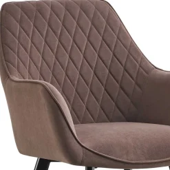 Essgruppe in Braun mit Schwarz - Mikava (fünfteilig)