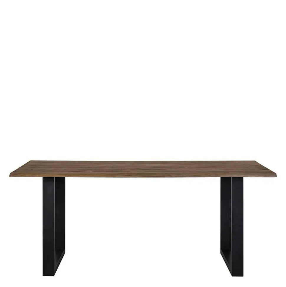 Essgruppe in Braun mit Schwarz - Mikava (fünfteilig)