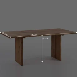 Essgruppe Sympatia aus Wildeiche Massivholz (siebenteilig)