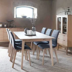 Essplatz Gruppe mit 6 Stühlen - Pessoa (siebenteilig)