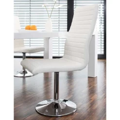 Esstisch & Drehstühle in Weiß - Fascinationa (fünfteilig)