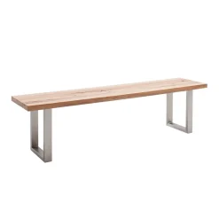 Esstisch Bank aus Wildeiche & Edelstahl - Ovarion