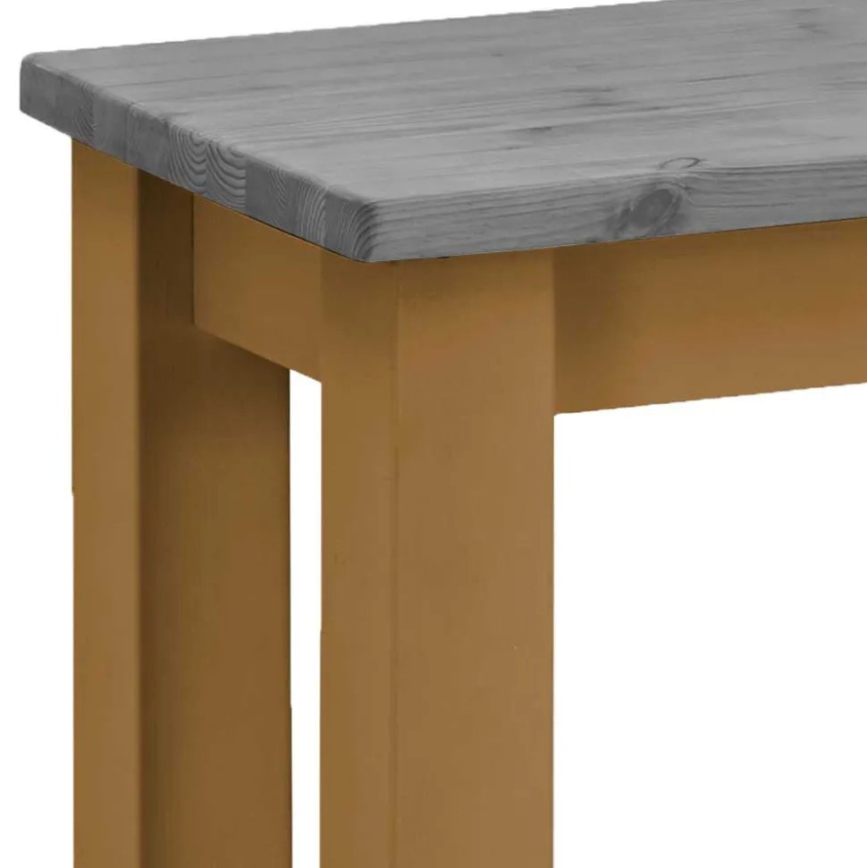 Esstisch Bank in Grau & Laugenfarbig - Adrano