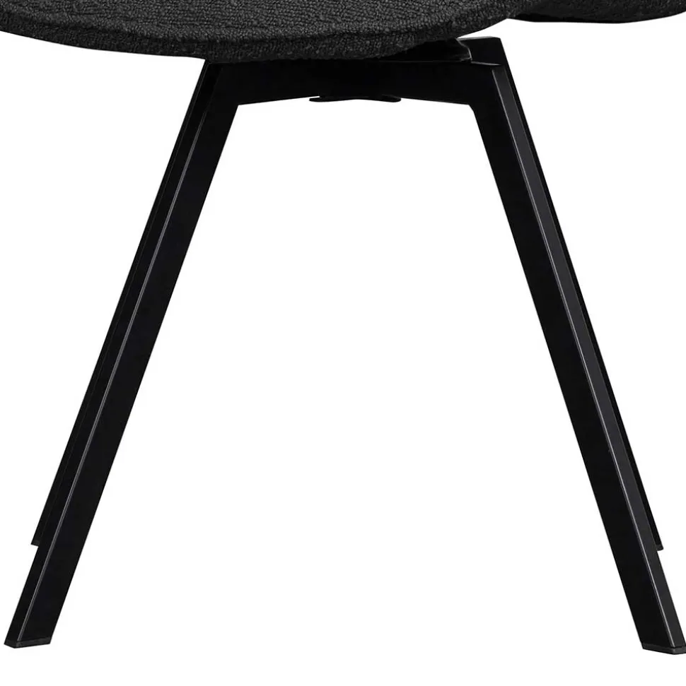 Esstisch Drehstuhl aus Boucle Stoff - Seymour (2er Set)