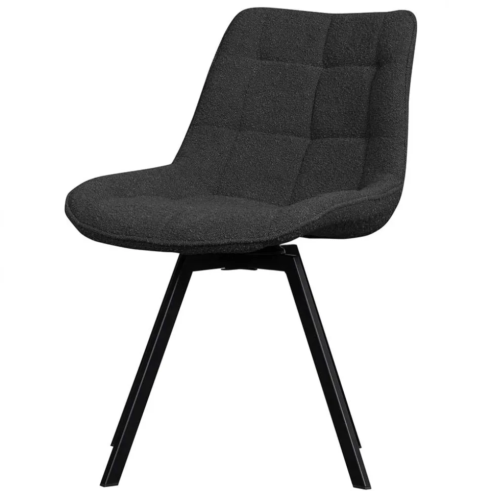 Esstisch Drehstuhl aus Boucle Stoff - Seymour (2er Set)