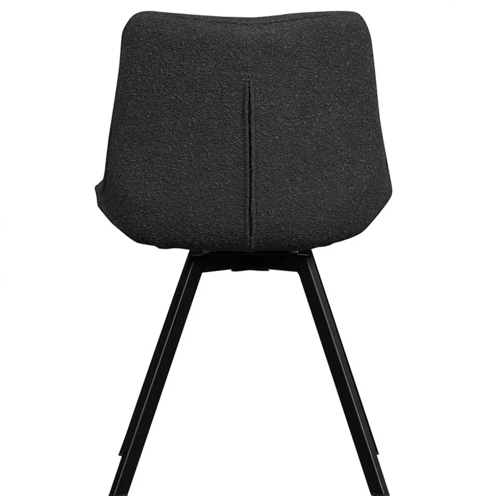 Esstisch Drehstuhl aus Boucle Stoff - Seymour (2er Set)