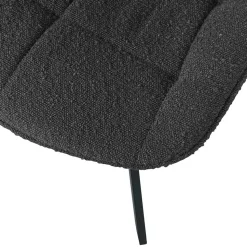 Esstisch Drehstuhl aus Boucle Stoff - Seymour (2er Set)