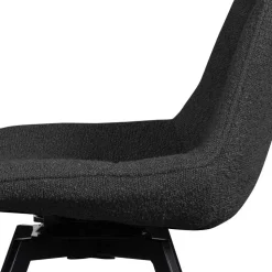 Esstisch Drehstuhl aus Boucle Stoff - Seymour (2er Set)