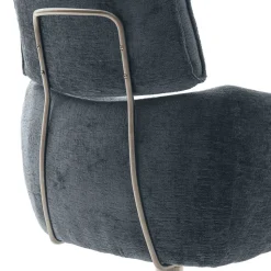 Esstisch Drehstuhl in Anthrazit Webstoffbezug - Turex (2er Set)