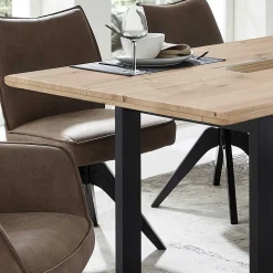 Esstisch Gruppe mit Drehstühlen - Niam (siebenteilig)