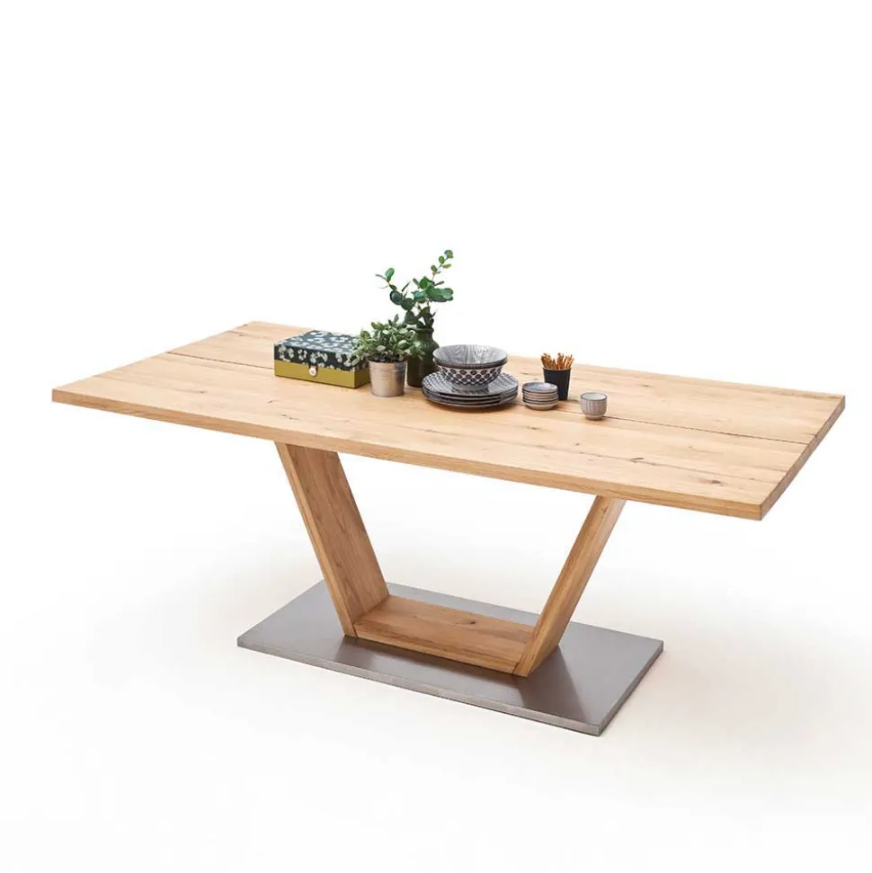 Esstisch mit Balkeneiche Romus in 4 Größen