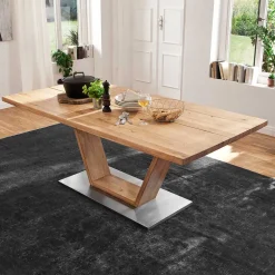 Esstisch mit Balkeneiche Romus in 4 Größen