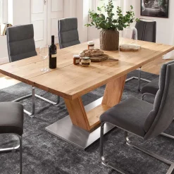 Esstisch mit Balkeneiche Romus in 4 Größen