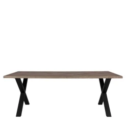 Esstisch mit Eiche Furnier in Rauchfarben - Leya