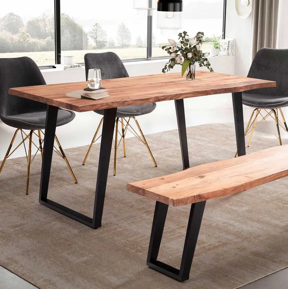 Esstisch mit schrägen U-Beinen - Alice