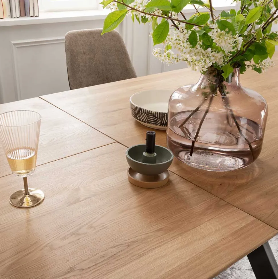 Esstisch mit Schweizer Kante & Spider Gestell - Karoline